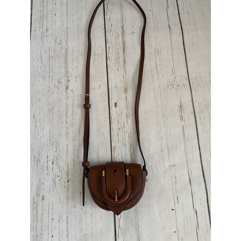 Fossil Women's Harwell Leather Flap Crossbody Purse Handbag Size Small - Picture 2 of 5